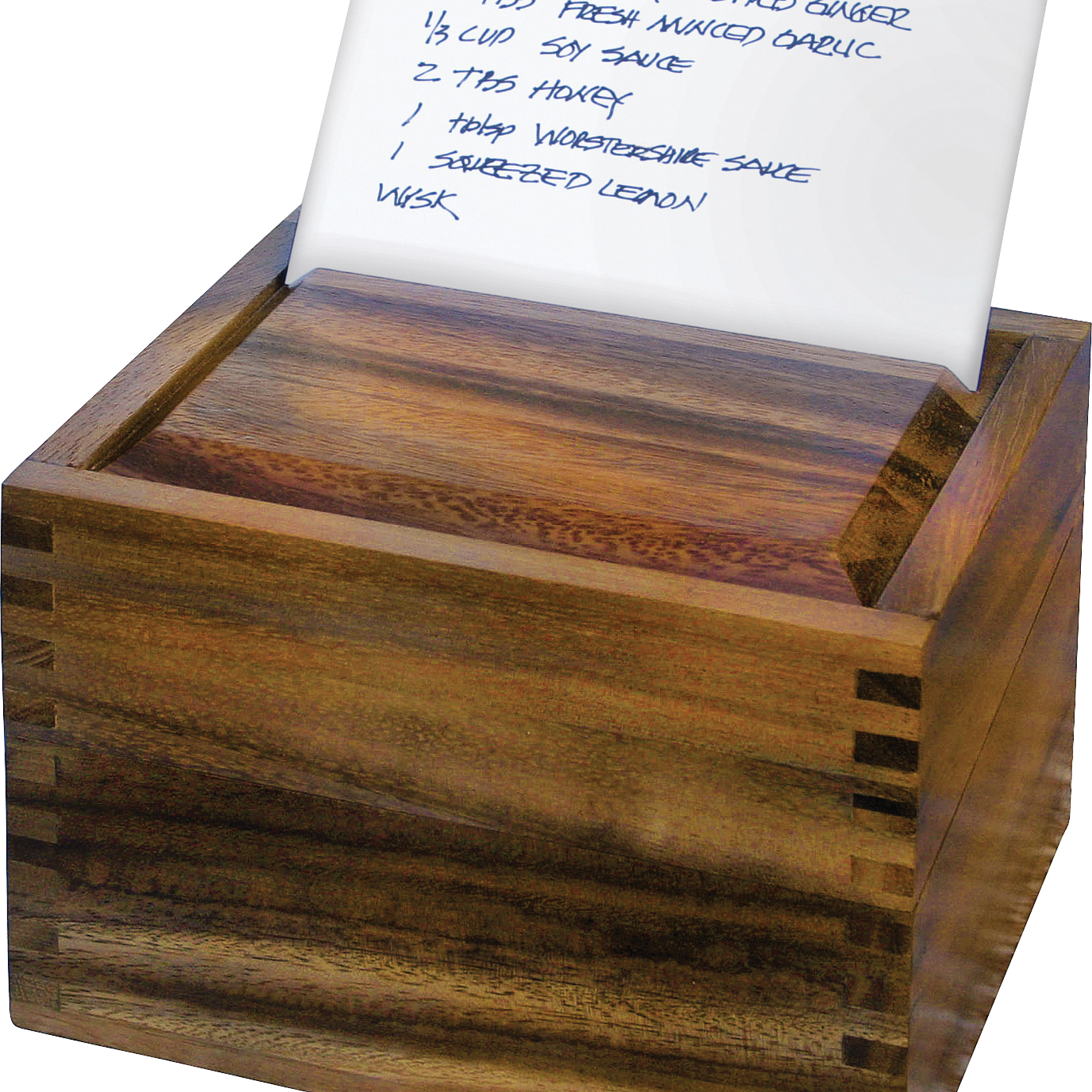 Ironwood Gourmet Recipe Box, Acacia Wood