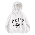 thumbnail image 3 of SJLDQY Girls Hoodies Casual Hooded Sweatshirt Long Sleeve Cute Graphic Pullover Tops Size 5-6 Years, 3 of 3