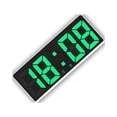 thumbnail image 2 of BrowQuartz LED Digital Clock Date Display Rectangular Rechargeable 2 Mode Snooze Function Sound Control Alarms Thermometer Type 5, 2 of 6