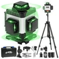thumbnail image 1 of Laser Level, ZPD Laser Level with Tripod, 4 x 360 Self Leveling Laser Measuring Tool Green Lazer Level 16 Line Level Laser 360 Self Leveling for Cons, 1 of 7