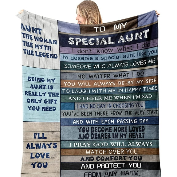 Aunt Gifts from Niece, Auntie Gifts, Best Aunt Ever Gifts, Gifts for Aunts from Niece, Aunt Gifts from Nephew, Aunt Birthday Gift, Great Aunt Gifts Birthday Gift Ideas Blankets 60x50in