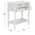 thumbnail image 5 of SAFAVIEH Filbert Solid 3 Drawer Console Table, Distressed White, 5 of 7