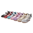 thumbnail image 3 of Zapatos de princesa para niñas Zapatos de cuero con cristales para niñas pequeñas Zapatos de lentejuelas con suela blanda para niñas, 3 of 6