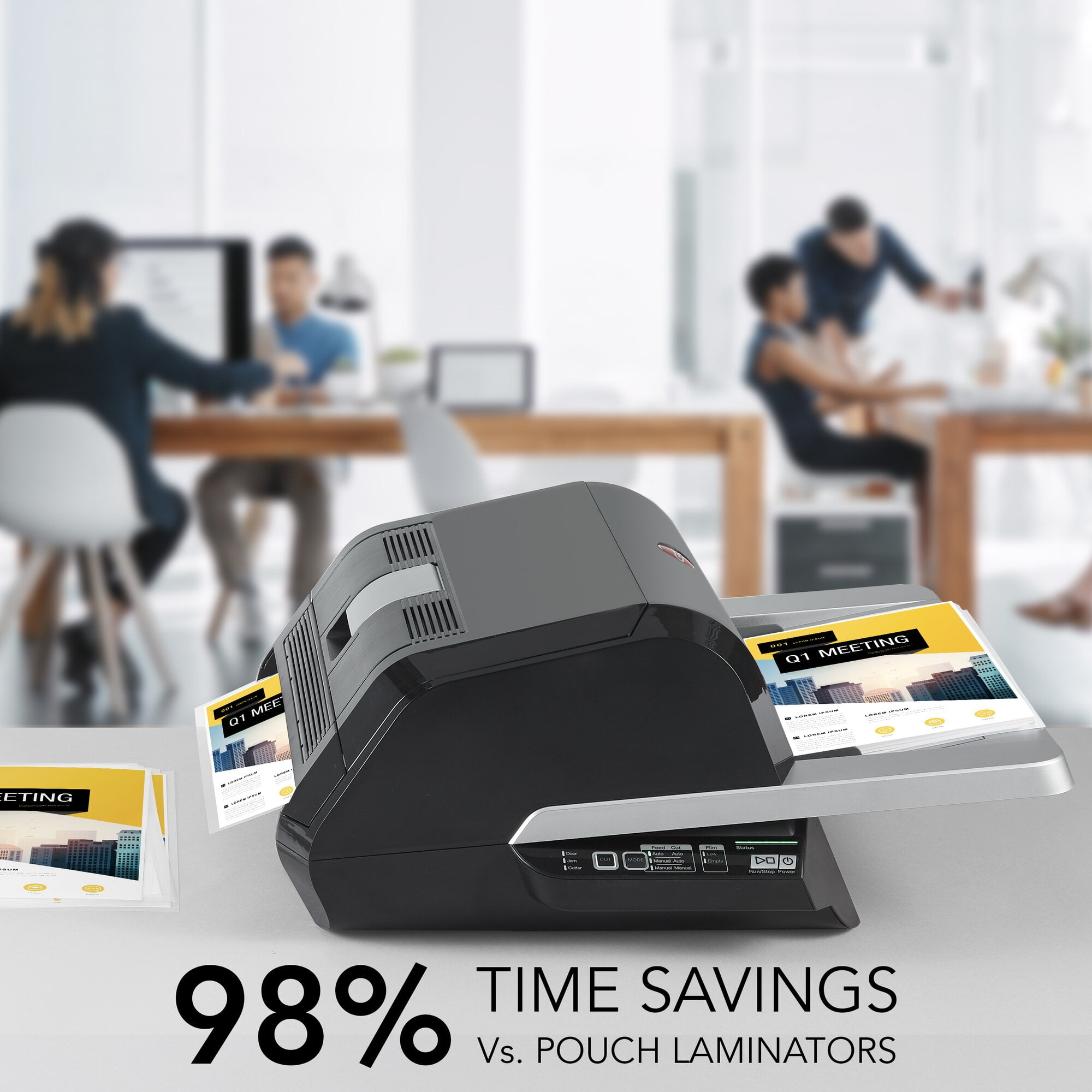 GBC Foton 30 Automated Pouch-Free Laminator Starter Film Cartridge Included -