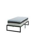 thumbnail image 2 of Flash Furniture Leo 14 Inch Metal Platform Bed Frame with 12 Inch Pocket Spring Mattress in a Box and 2 Inch Cool Gel Memory Foam Topper - Twin, 2 of 14