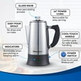 thumbnail image 6 of Elite Gourmet Stainless Steel 12-Cup Coffee Percolators, 6 of 6