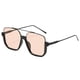 thumbnail image 5 of Gafas de sol cuadradas de moda con montura media para mujer, estilo bloguera., 5 of 6