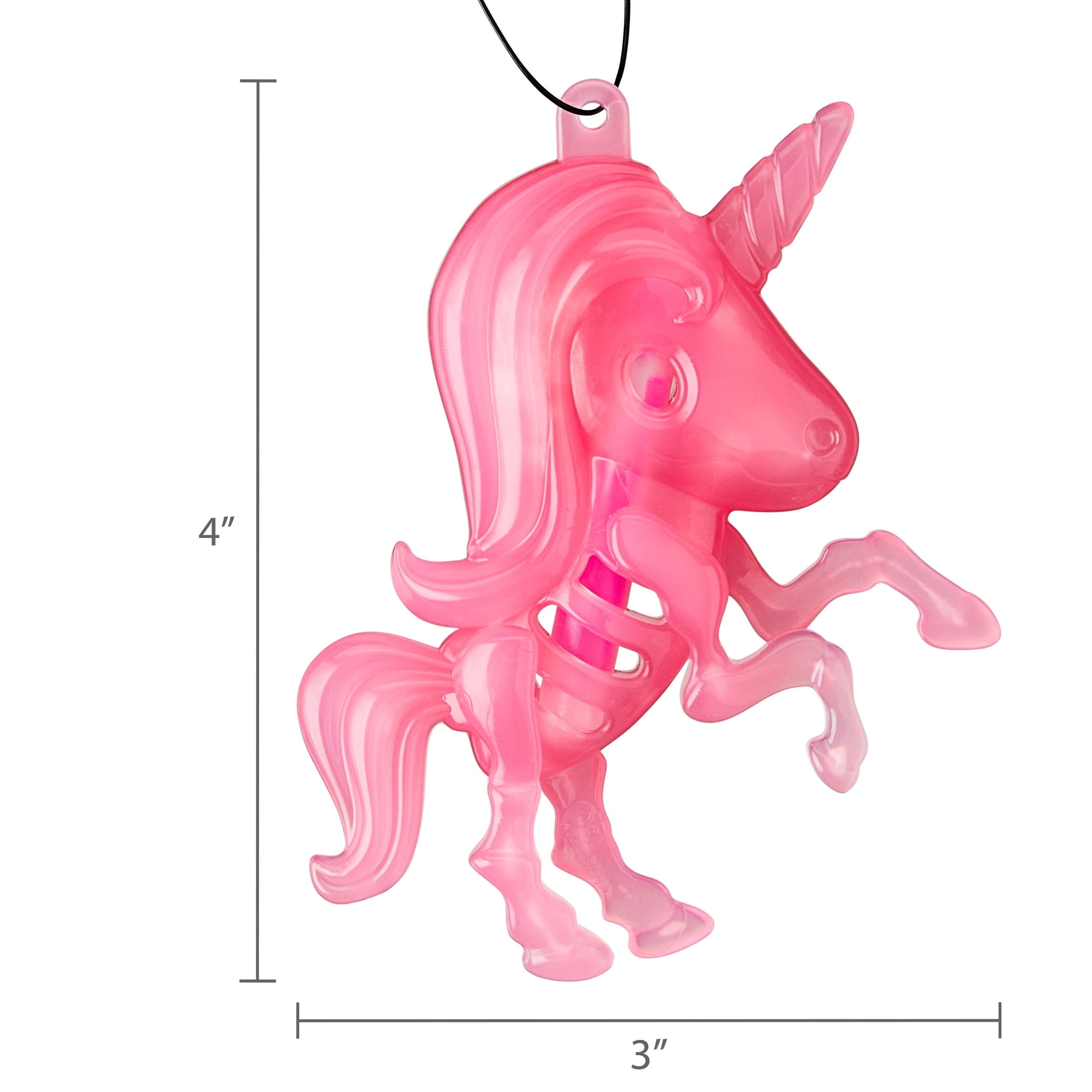 Unicorn Skeleton Glow Necklace, Pink, Halloween by Way To Celebrate
