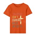 thumbnail image 4 of DDAPJ pyju Christian Easter Shirts for Women Short Sleeve Letter Printed T-shirts Jesus Cross Religious Quotes Shirt Summer Casual Round Neck Tee Tops Orange M, 4 of 6
