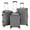 Dark Gray, variant on Yardi Yard Luggage Set of 3, 3-in-1 Portable ABS Trolley Case, Dirt-Resistant Luggage with Large Capacity for Outdoor Travel, Gray