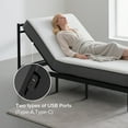 thumbnail image 4 of HSUNNS Adjustable Bed Frame Twin XL with Massage, Electric Bed Base with Wireless Remote, Head & Foot Incline, USB Type-A & Type-C Ports, LED Night Light, Quiet Motor, Adjustable Legs, Easy Assembly, 4 of 11
