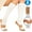White, variant on Copper Zipper Compression Socks w/ Closed Toe Knee High Support Stockings - Soft, Breathable Compression Socks For Support, Reduce Swelling & Better Circulation - Nude Regular (2 Pairs)
