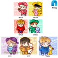 thumbnail image 3 of Ning CH-5D DIY Diamond Pintura BTS Cartoon Boy Rhinestone Full Round Wall Picture, 3 of 4