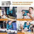 thumbnail image 5 of HILDA Rechargeable Electric Hammer Electric Impact Drill Wall Drilling Tools Set, EU Plug Charger +, 5 of 5