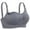 Gray, variant on 3PACK Full Bust Seamless Nursing Maternity Bras Bralette S-4XL