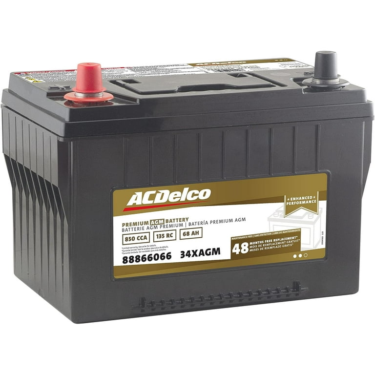 ACDelco Gold 48 Month Warranty Premium AGM BCI Group 34 Battery