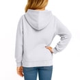 thumbnail image 3 of Kids Pullover Hoodie Long Sleeve Sweatshirt with Adjustable Drawstring Hood and Front Kangaroo Pocket for Boys Girls, 3 of 5