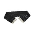 thumbnail image 1 of ZLight Sparkling Sequins Waist Belt Stretchable Waistband Decoration Accessory Black, 1 of 6