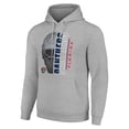 thumbnail image 2 of Men's Starter Heather Gray Florida Panthers Half Helmet Fleece Pullover Hoodie, 2 of 3