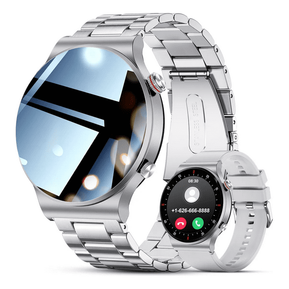 Smart Watches Hombres Reloj Inteligente Deporte Impermeable Relojes Llamadas Xtellar plateado
