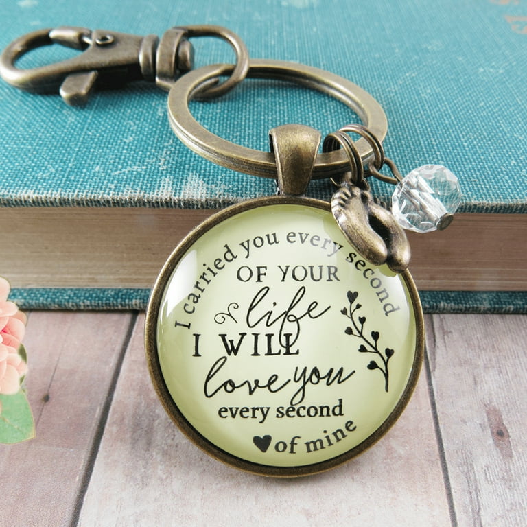 Sentimental Miscarriage Gift for Mom I Carried You Every Second of Your Life Keychain Walmart