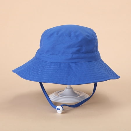 

nsendm Cap Baby Cap Boys Girls Bucket Sunscreen Baby Kids Solid Toddler Hat Baby Care Boy Dad Hats Hat C 0-3 Months