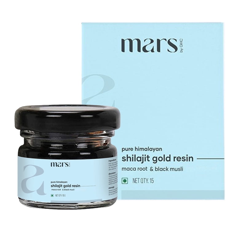 M&RS Pure Himalayan Shilajit Resin, 24 Carat Gold, with