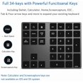 thumbnail image 3 of Tecla numérica Bluetooth JOYEKY, 34 teclas, USB C, recargable, 3 of 7