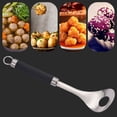 thumbnail image 4 of Stainless Steel Meatball Maker Spoon, 9.65X2.36" Ergonomic Handle Meat Ball Extruder, Manual Meatball Press Tool, Practical Meat Portion Scoop, Handheld Food Molder Gadget, Durable Cooking Utensil, 4 of 7