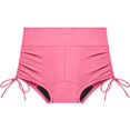 thumbnail image 5 of Minjewel Women's Leakproof High Waist Swim Trunks, Period Bikini Bottom Absorbent Swimwear for Teens, Bathing Suit,Pink S, 5 of 5