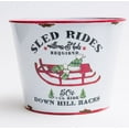 thumbnail image 1 of Sled Rides Down Hill Races Sled Pattern Planter, 1 of 1