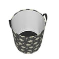 thumbnail image 3 of Daiia Daisies Flowers Round Laundry Basket with Handles Thickened Waterproof Circular hamper,Dirty Clothes Storage Basket for Bedroom,Bathroom,College Dorm-Small, 3 of 8