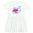 thumbnail image 3 of Inktastic Cute Pink Sea Turtle Girls Toddler Dress, 3 of 5