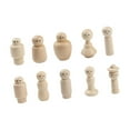 thumbnail image 2 of 10 Muñecos con Clavija de Madera BLESIY Manualidades de Juguete Educativas Sin Terminar, 2 of 8