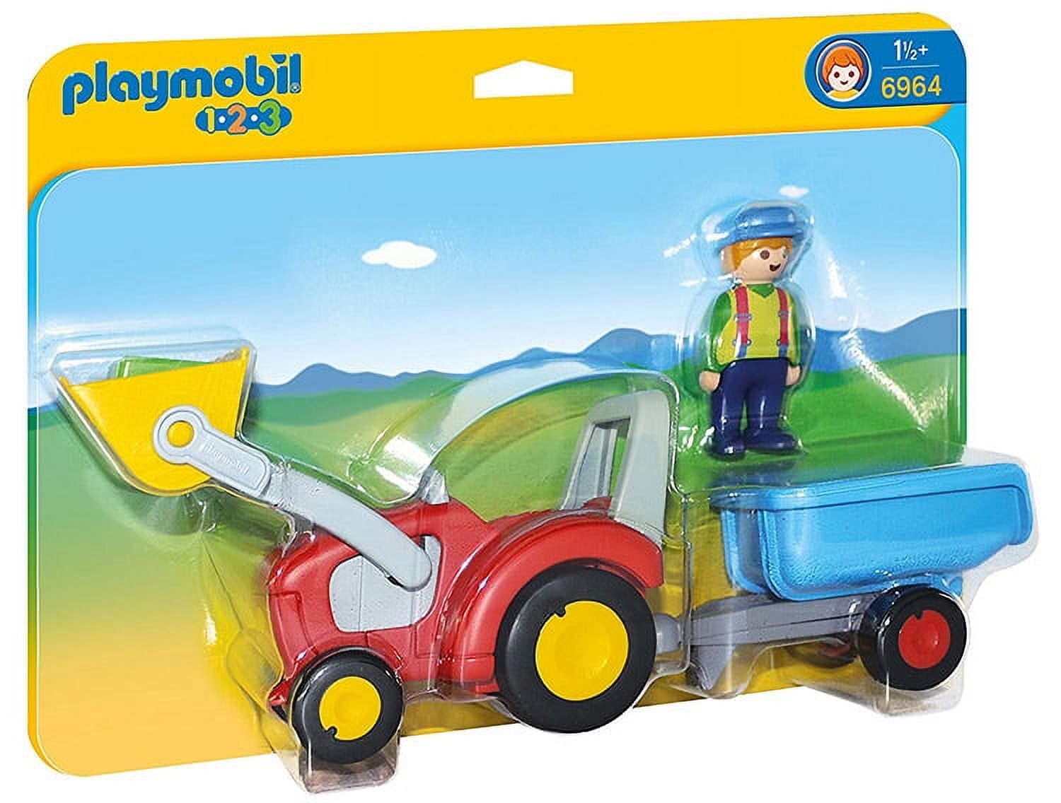 PLAYMOBIL 1.2.3 My Take Along Farm - Walmart.com