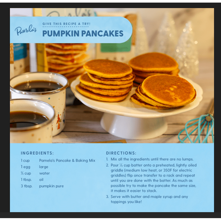 Pamela's Products 24 Oz Quick Easy Baking and Pancake Mix