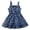Blue, variant on Wuxian Girls Denim Dresses High Waist Solid Color Vintage Sleeveless Sundress Jean Skirt Button A-Line Ruffles Princess Overall Winter Dress,Blue,12-18 Months