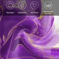thumbnail image 5 of Purple Gold Cloth Napkins, Abstract Flower Ombre Aesthetics Paint Washable and Reusable Dinner Napkins Set of 6, Table Napkin for Kitchen Party Birthday Wedding Hotel Housewarming 20"x20", 5 of 8