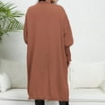thumbnail image 6 of Aboser Oversized Long Cardigan Sweaters for Women Trendy Lantern Long Sleeve Sweater Coats Lightweight Cable Knit Dusters Open Front Maxi Length Sweaters with Pockets, 6 of 6