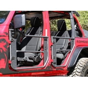 Rampage by RealTruck Tube Doors for Jeep Wrangler JL | Steel, Black | 7685 | Compatible with 2018 - 2024 Jeep Wrangler JL Unlimited 4-Door
