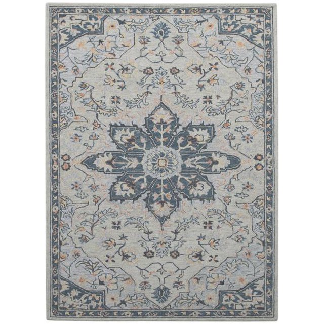 Amer Rug RDT30810 Radiant Hand-Tufted Area Rug, Nickel - 8 x 10 ft.