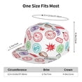 thumbnail image 2 of Adjustable Baseball Cap, color Mark Print Flat Bill Trucker Flat Brim Hats Dad Hat for Men Women - Snapback Hat Adjustable Size, 2 of 7