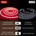 thumbnail image 2 of LED Neon Rope Light, Red 12V Silicone Neon Rope Light, 16.4Ft/5M Waterproof Flexible DIY Cuttable LED Strip Lights for Bedroom Party Festival Indoor Outdoor Decoration (Power Adapter not Included), 2 of 7