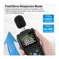 thumbnail image 2 of 30-130dB Noise Meter Display Color Backlit Display Fast Slow Sampling Rate Capacitive Microphone Sound Level Monitor ,Measurement Device, 2 of 7