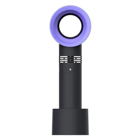 

FTjfrsbc Portable Bladeless Cooling Fan Summer Personal Handheld Desktop Fan (Black)