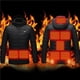 thumbnail image 3 of Bewildely Chaqueta calefactable, abrigo calefactor de masaje para mujeres y hombres, temperatura constante con 3 niveles de calefacción, 8 zonas de Suministros térmicos No.2 Bewildely HA046946-02, 3 of 6