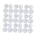 thumbnail image 4 of HEATSHAKING 100 Sets Snaps Button Kit for Fabric for Cloth Diapers Square Resin Buttons White Size 2, 4 of 8