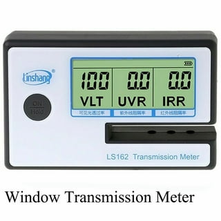 Mgaxyff Solar Film Transmission Meter Tester, LS162 Digital Window Tint  Meter Solar Film Transmission Meter, VLT UV IR Rejection Tester For  Measuring Film, Film, Window Tint 
