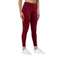 thumbnail image 2 of Leggings for Women Tummy Control High-Waist Slim-Fitting Tights Pocket -Lifting Yoga Pants,Red,XL, 2 of 6