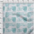 thumbnail image 2 of oneOone Cotton Jersey Turquoise Blue Fabric Texture Watercolor Fabric For Sewing Printed Craft Fabric By The Yard 58 Inch Wide, 2 of 4